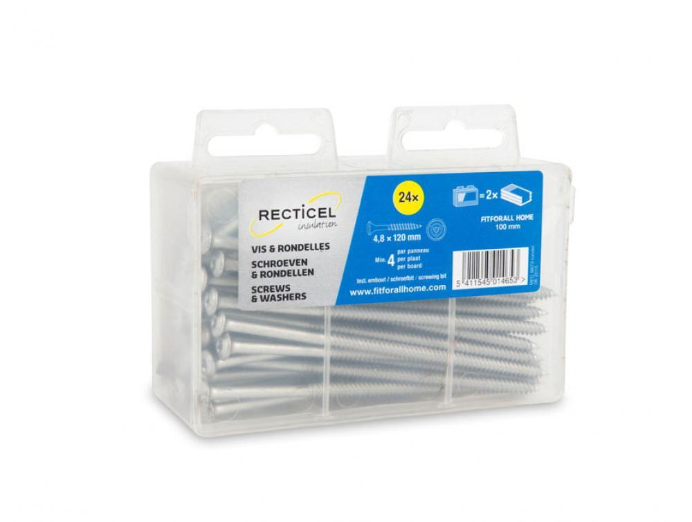 Fixation isolation vis et rondelles