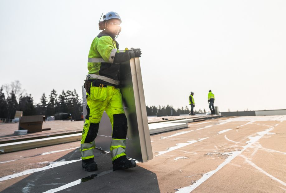 Recticel PIR-eristeen materiaalitehokkuus johtaa pienempään rakentamisen hiilijalanjälkeen.