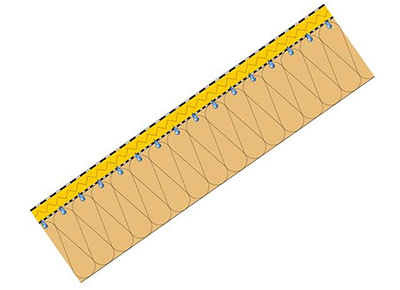 condensatieberekening schets bij hellend dak isolatie