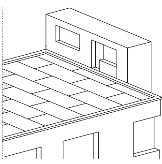 Deck-VQ vacuüm isolatie paneel schema voor platte daken en terrassen van Recticel Insulation