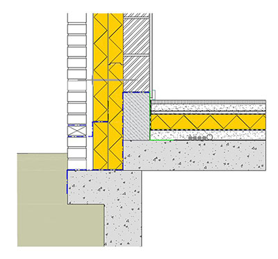 Opbouw betonnen draagvloer met vloerisolatie