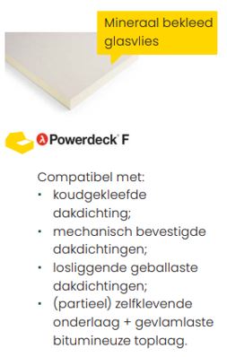 Welk membraan met Powerdeck F 