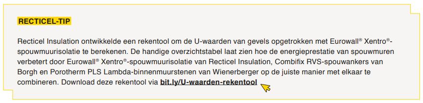 Bereken zelf de U-waarden via onze rekentool