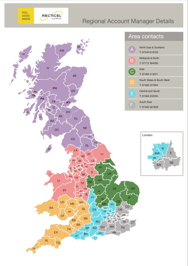 Recticel ASM Map UK