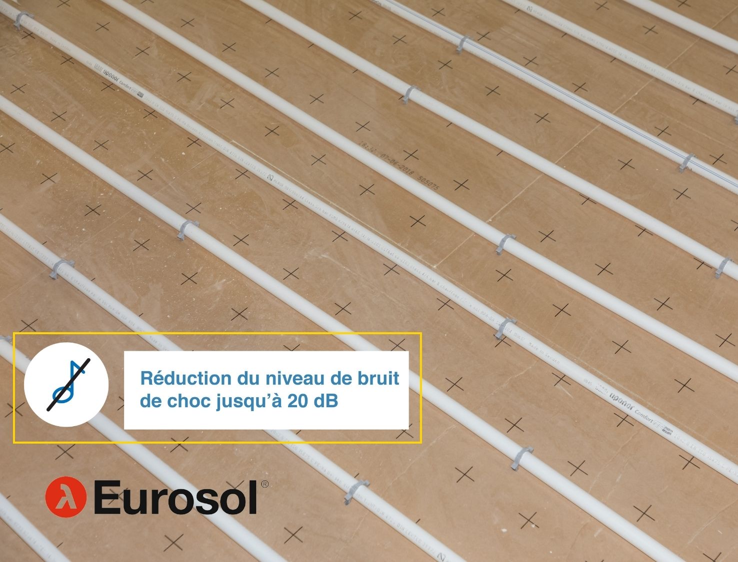 Recticel-Eurosol-réduction bruit de choc  20dB