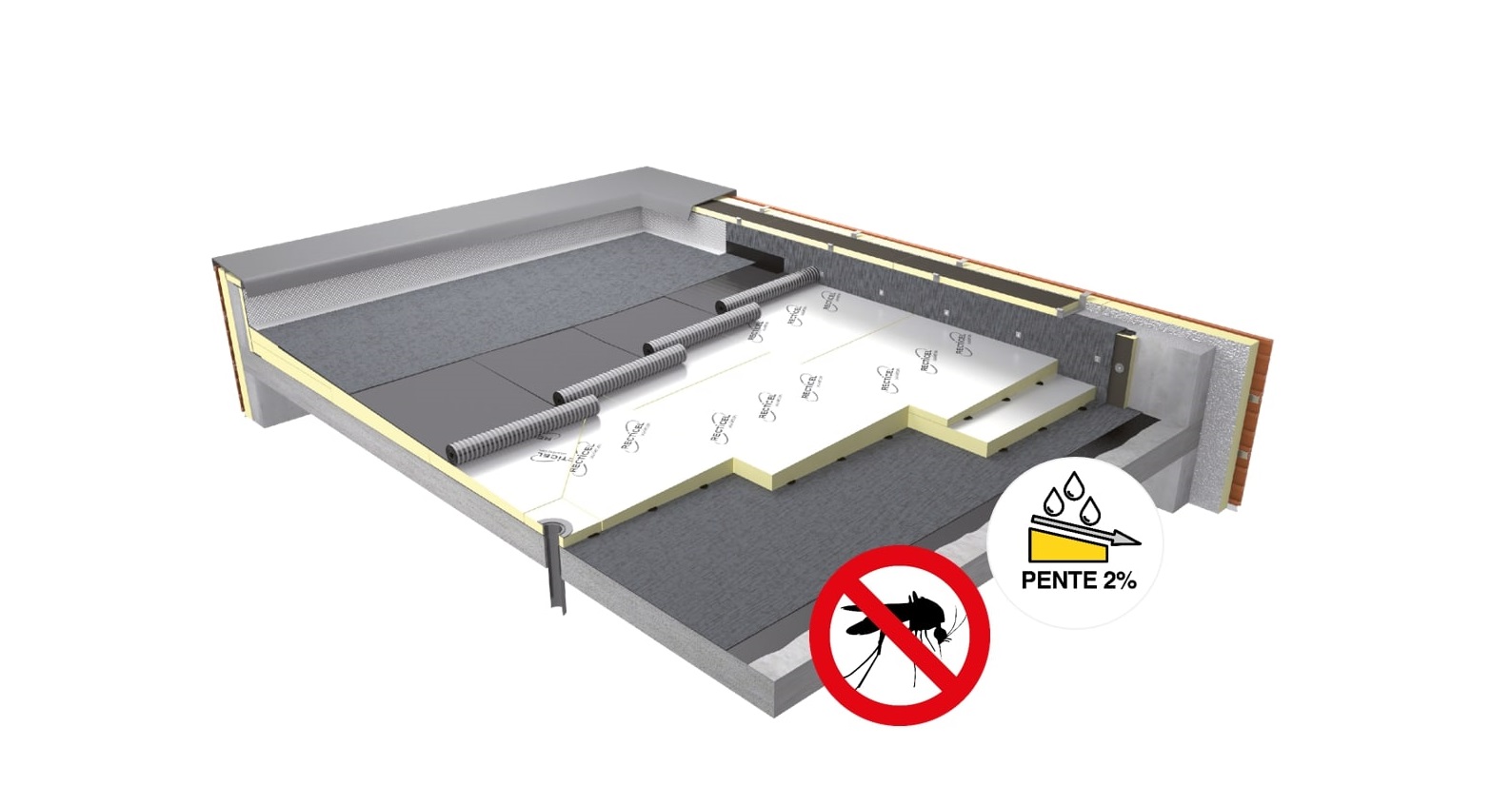 Recticel - Silver A- isolant penté - anti moustique