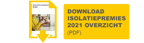 download het isolatiepremies 2021 België overzicht