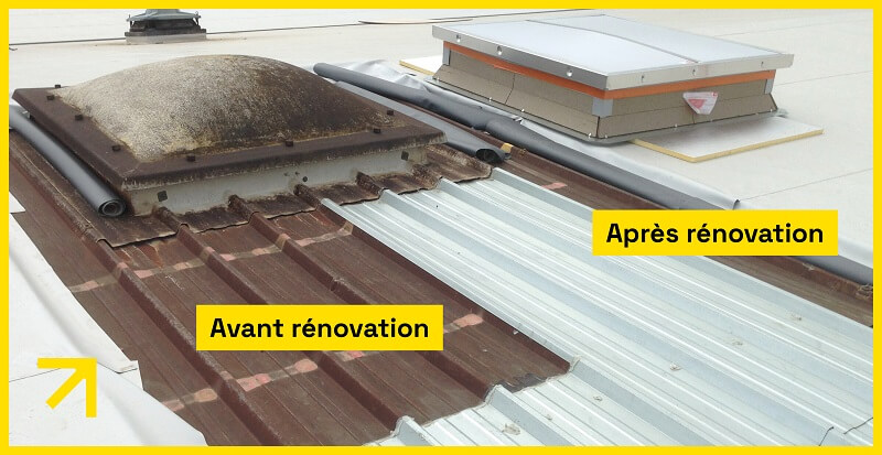 Rénovation toiture terrasse bac sec isolation Recticel
