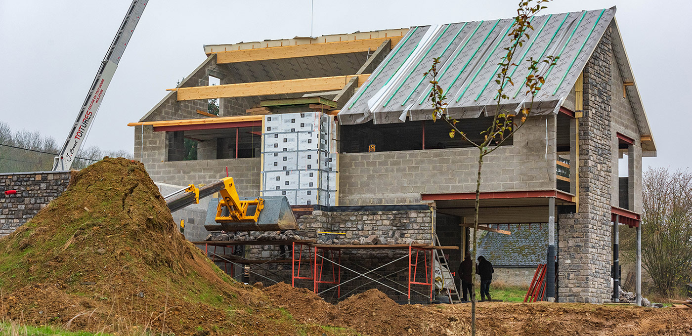 BEN woning te Goesnes (Ohey) van onder tot boven geïsoleerd met Recticel insulation