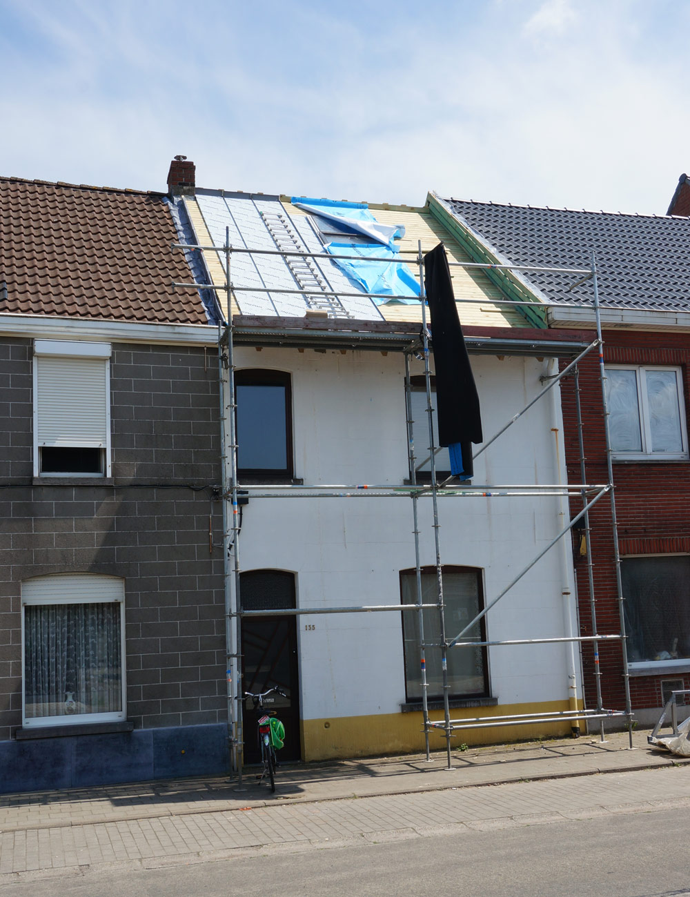 Renovatie te Oudenaarde met perfect doorlopend isolatieschild in twee dagen tijd geïsoleerd met L-Ments dakelementen