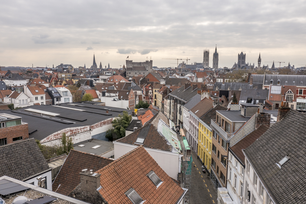Skyline de ville de Gand (projet Prinsenhof)