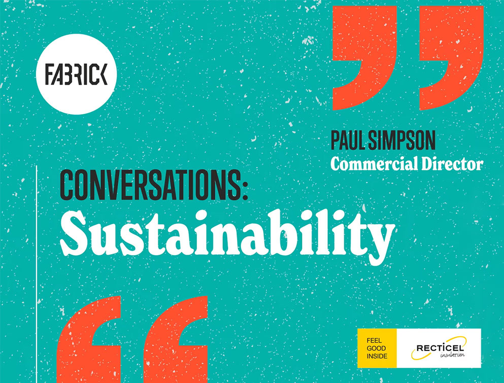 Recticel and Fabrick Conversation about Sustainability graphic