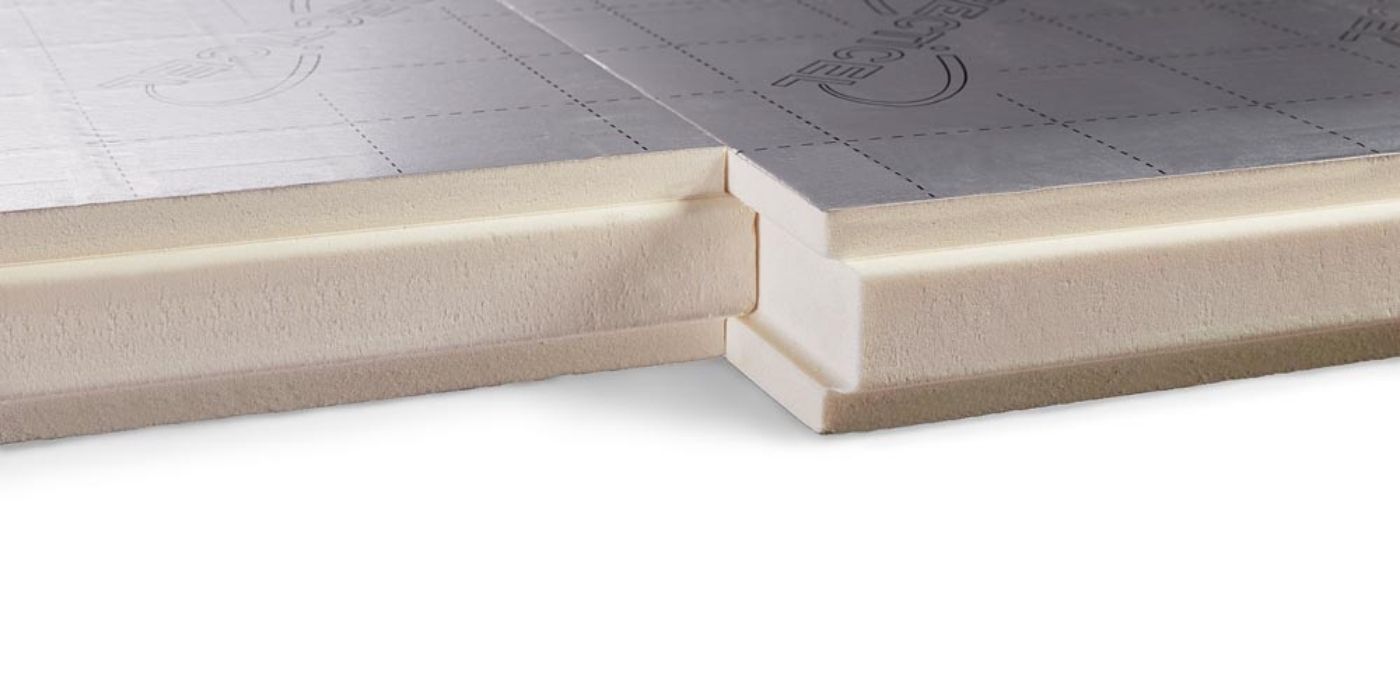 Eurowall + cavity wall insulation panel joint close up image