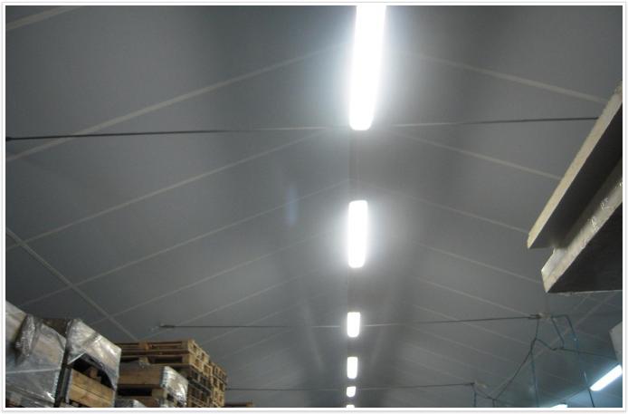 Material: Powerline (Quattro) Grubosc: 60mm Powierzchnia: 400 m2 Miejscowosc: Wsola Hala produkcyjna Kratki.pl