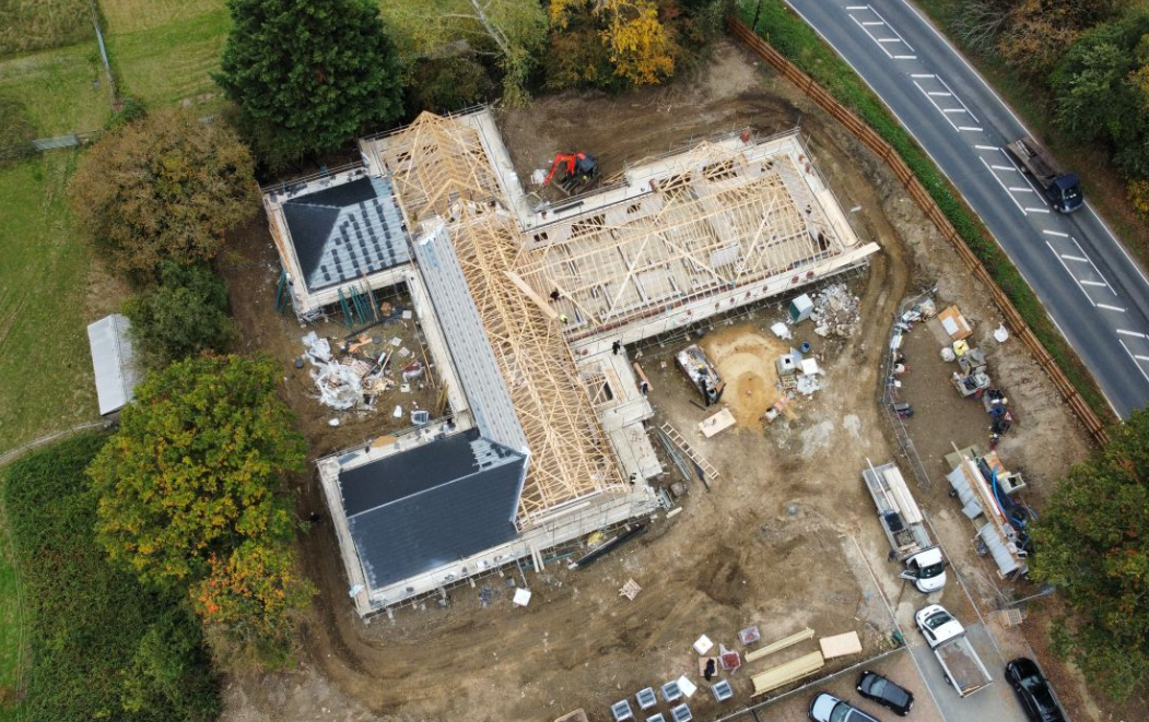 Drone shot of Tenpenny Hill