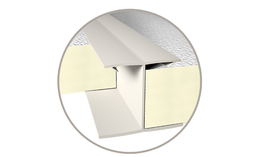 Duurzaam Profisol H-profiel voor de installatie en bevestiging van Recticel Insulation isolatieplaten bij daken in agrarische gebouwen