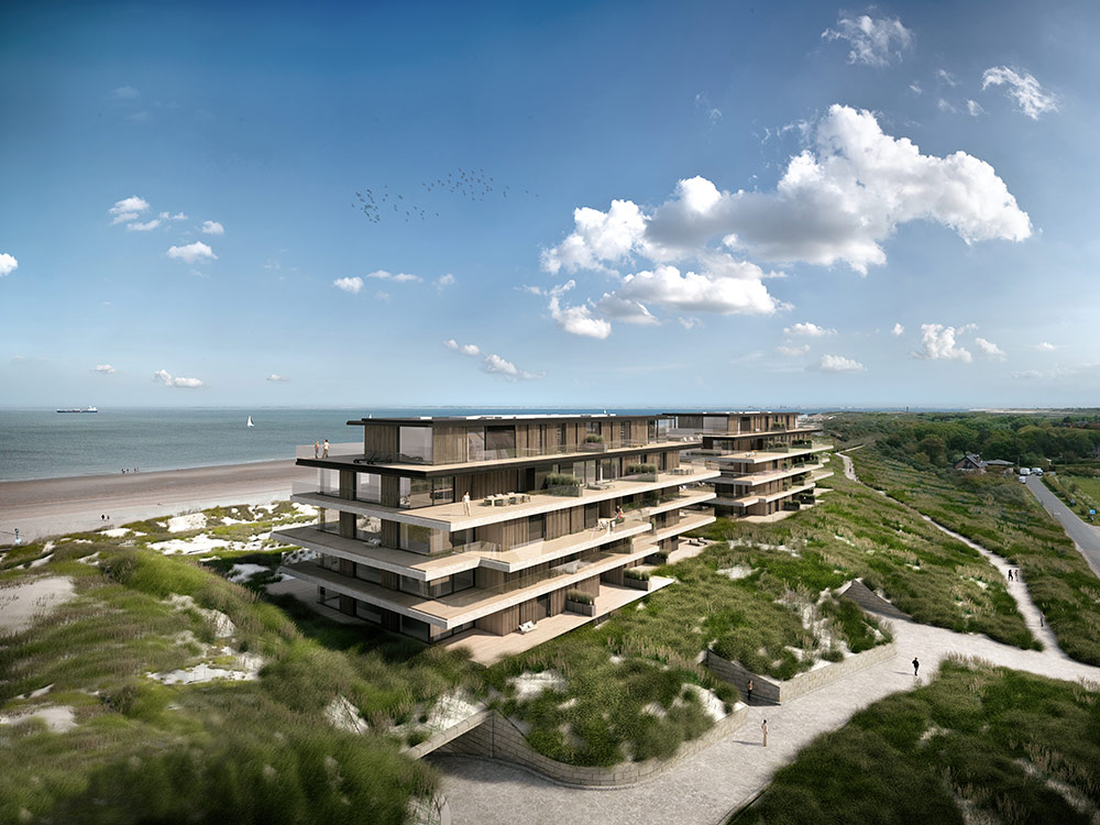 Des appartements exclusifs 'de Blanke Top - The Residence' à Cadzand isolation de Recticel