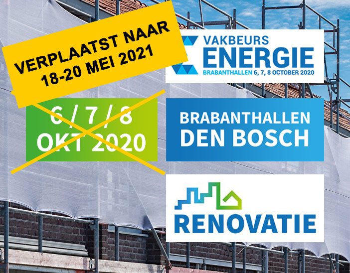 Beurs energie en renovatie Den Bosch Oktober 2020 verplaatst naar mei 2021