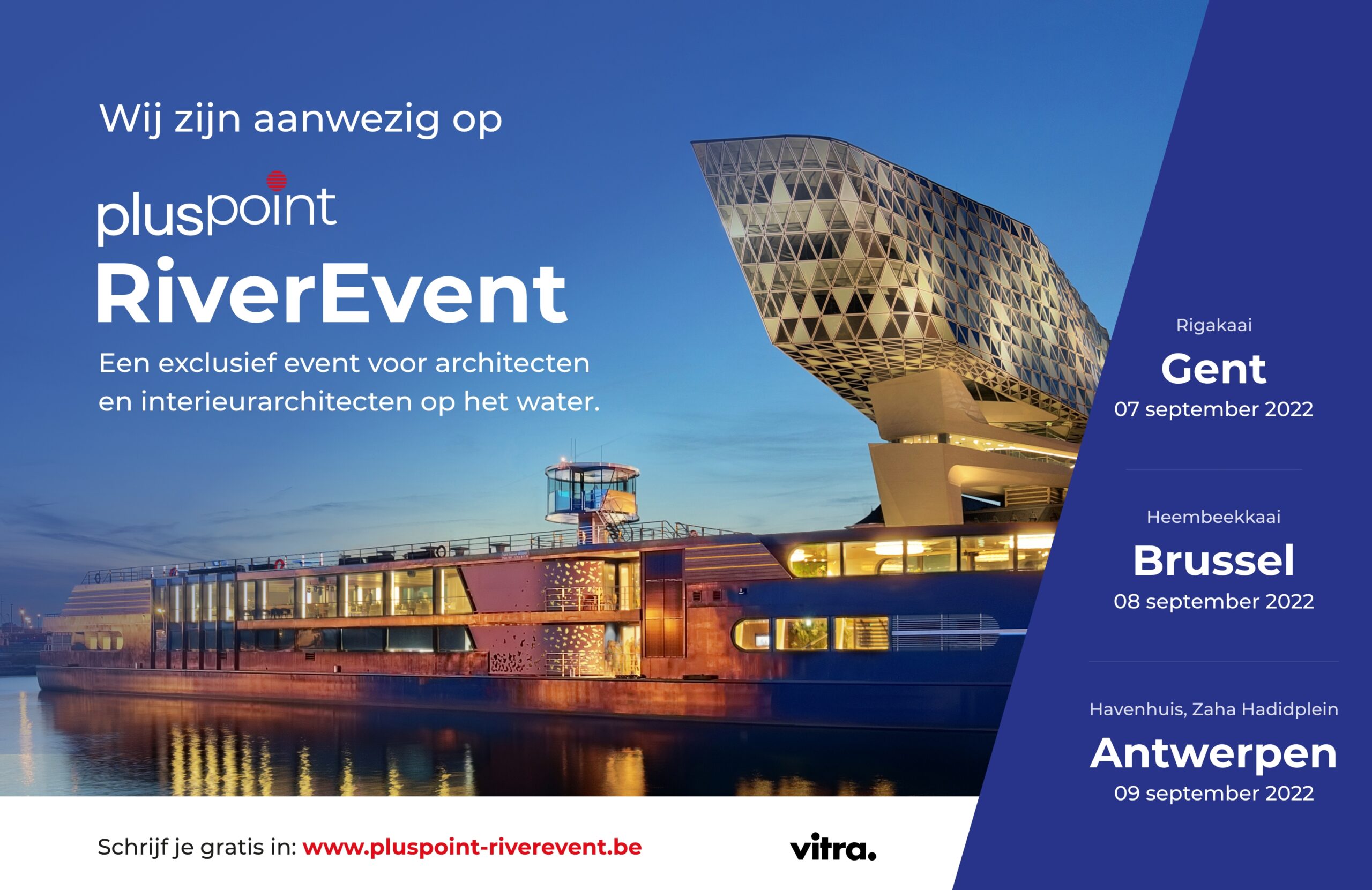 Bezoek onze stand op Rivercruise
