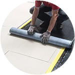 Couverture en EPDM sur un toit plat
