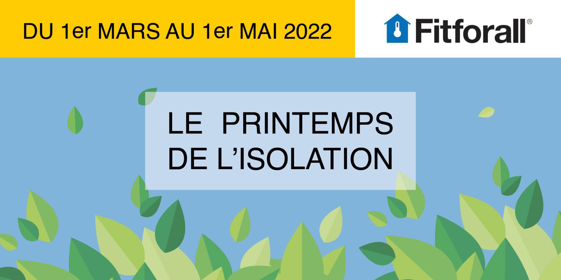 Le printemps de l'isolation Fitforall