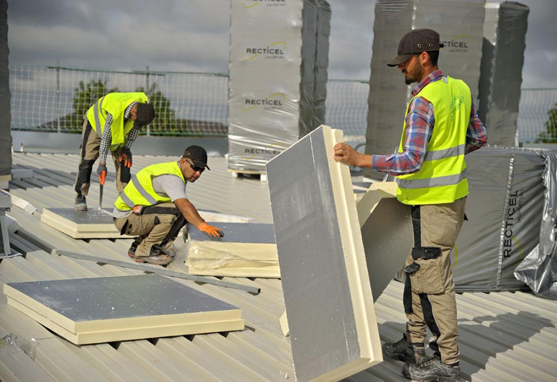 Powerdeck plus isolation toiture terrasse chantier