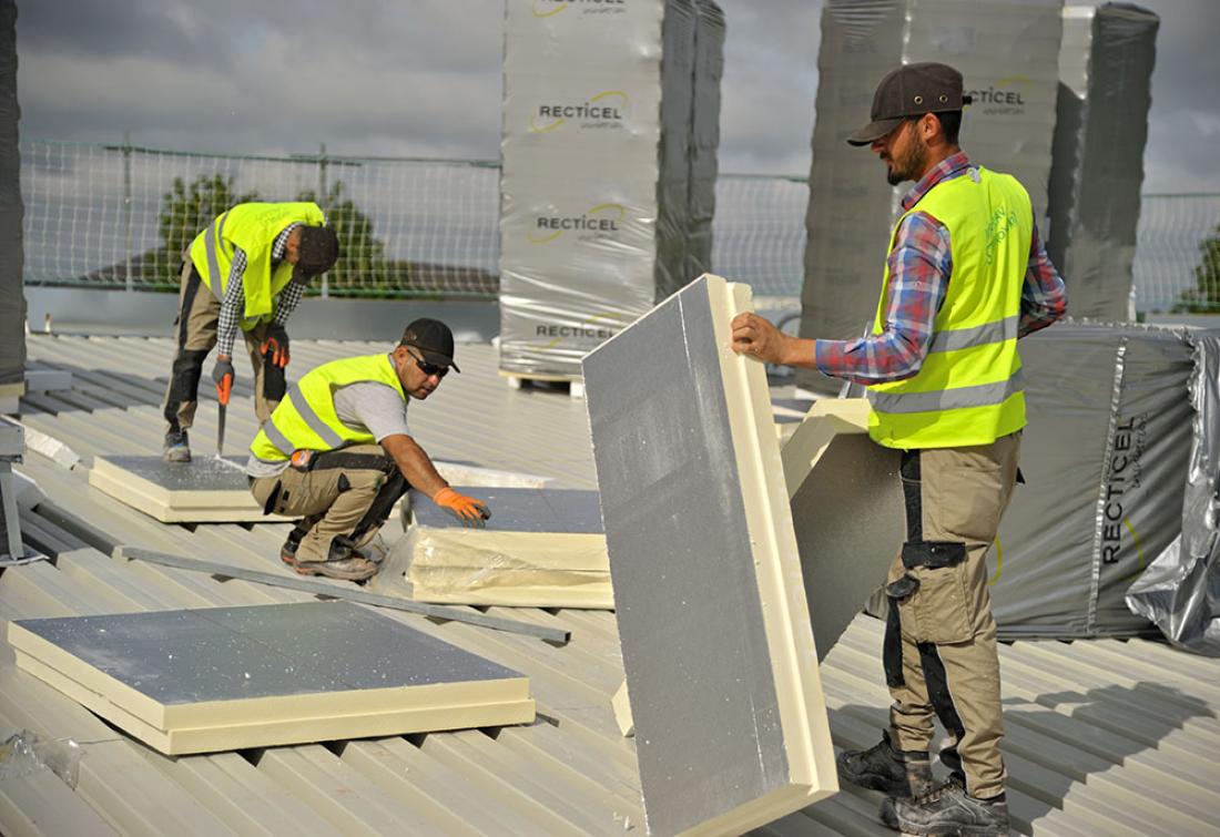 Powerdeck plus isolation toiture terrasse chantier