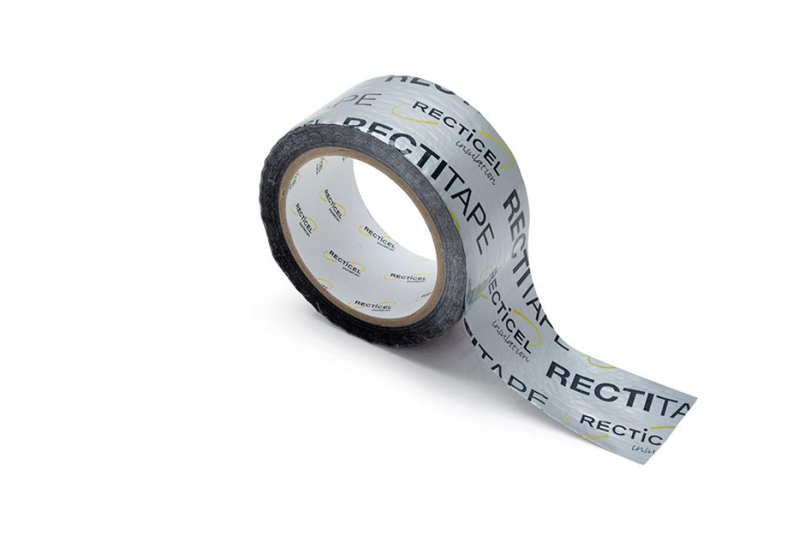 Rectitape: tape designed for taping corners and joints for insulation boards