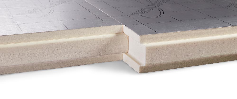 Eurowall + Recticel Insulation tongue and groove joint