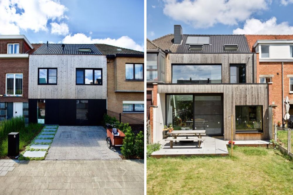 Maison mitoyenne baignée de lumière après une rénovation totale 