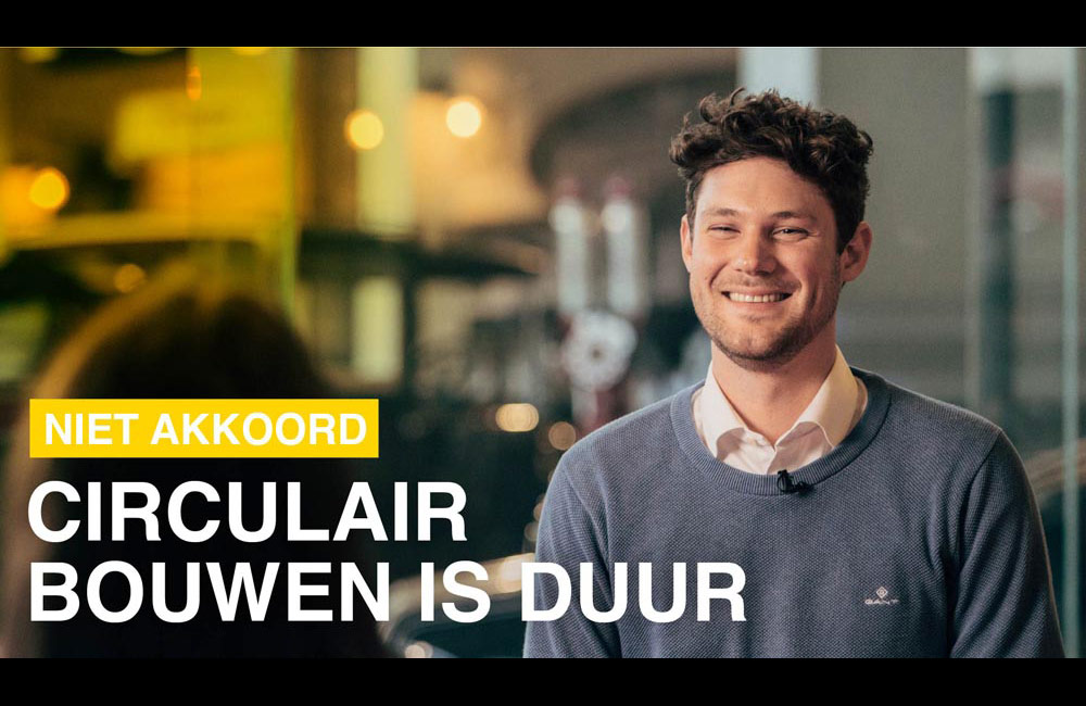 Wim Pieters, CEO van CIRCL, erkent dat circulair bouwen duur kan zijn