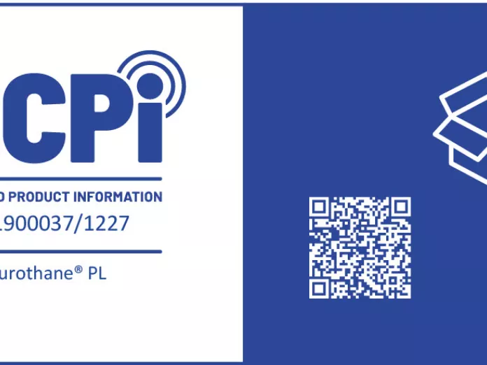 CCPi logo, barcode, and open box icon, blue and white design.