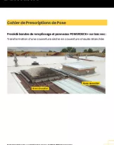 Recticel cahier prescription bandes Powerdeck+