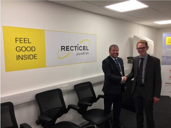 Jack Brereton MP meets Recticel Insulation's Commercial Director, Kevin Bohea image