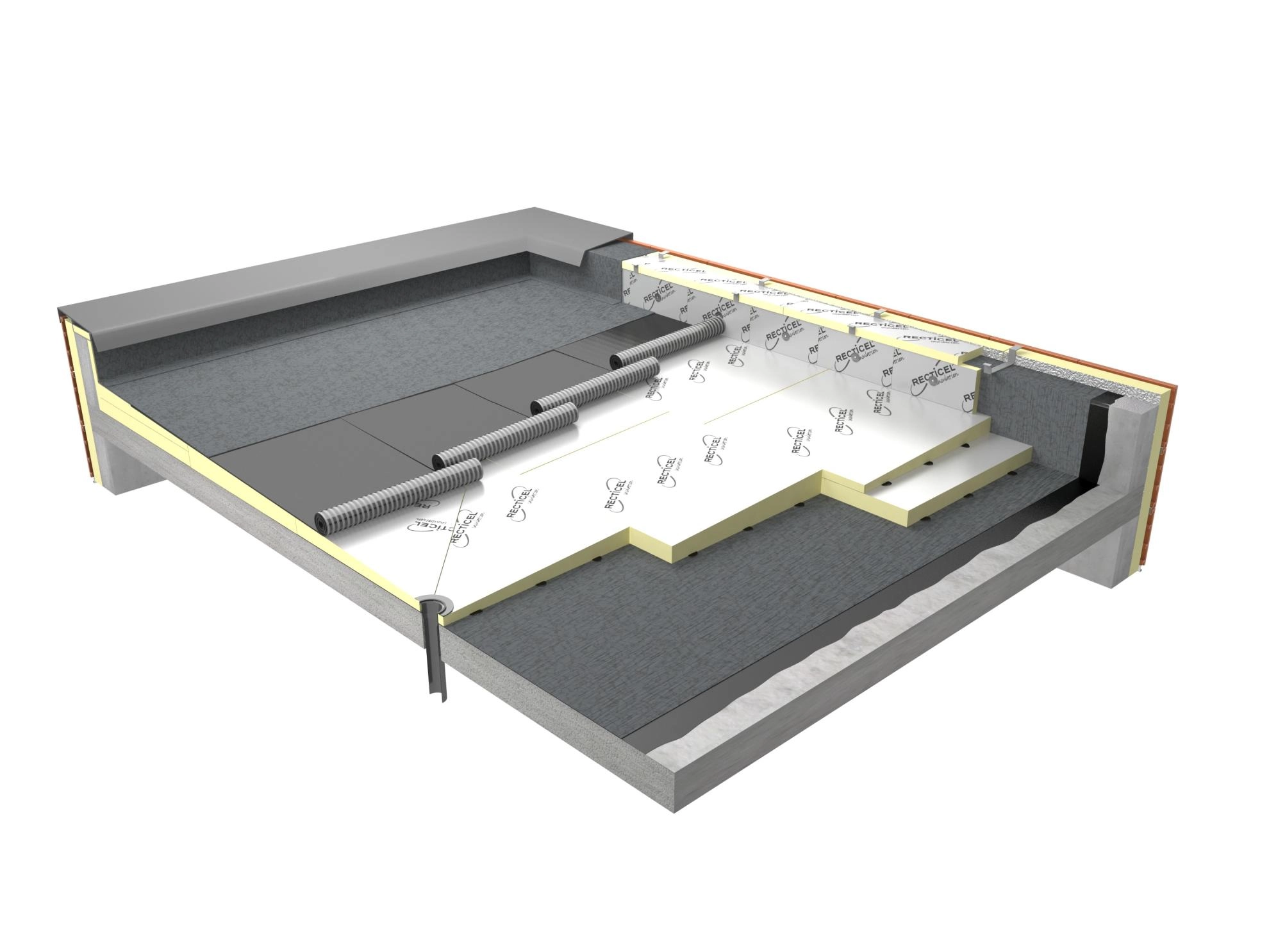 Eurothane Silver A isolation en pentes pour les toitures plates