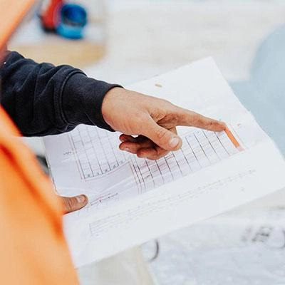 Afschotplan van plat dak isolatie door Recticel