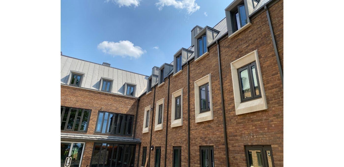 Recticel Insulation's Eurothane<sup>®</sup> GP installed inside pitched roof of Charterhouse School courtyard