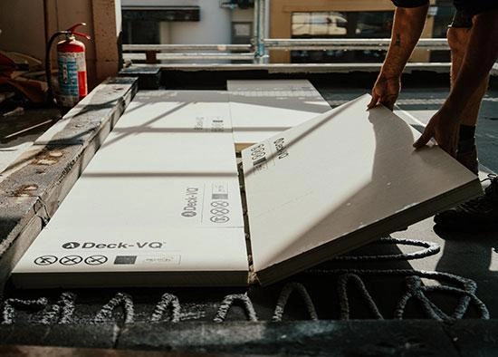 Isolation sous vide Deck-VQ toit plat ou terasse