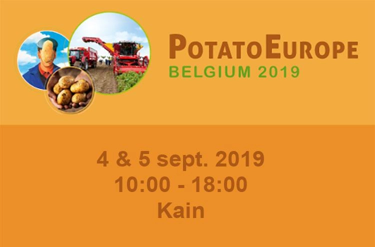  Visitez le stand de Recticel Insulation dans la grande tente sur le terrain Potato Europe 2019 à Kain. Le salon est le mercredi 4 et le jeudi 5 septembre 2019 de 10h à 18h