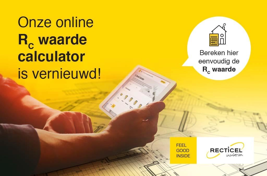 R<sub>C</sub> waarde berekenen met de online calculator van Recticel Insulation