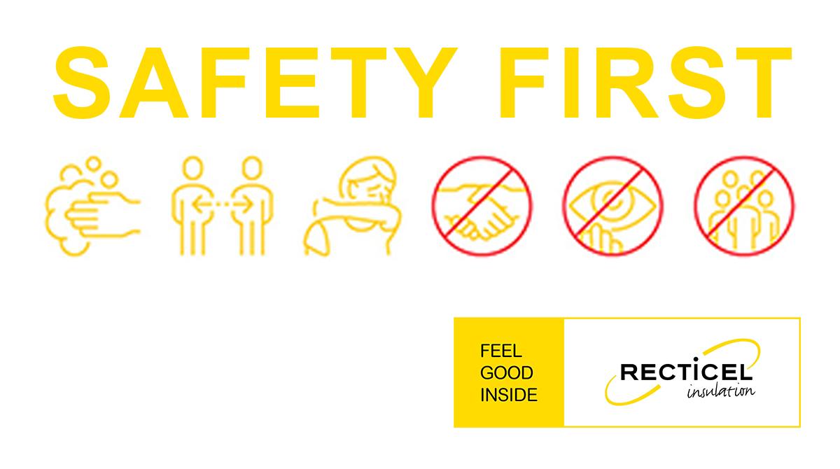 Safety First by Recticel Insulation - COVID 19 instructions image