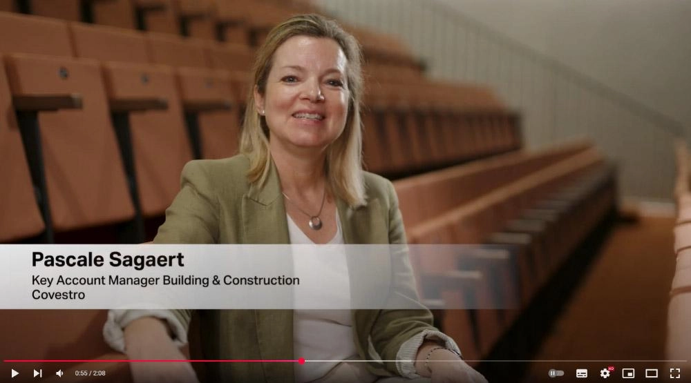 YouTube video Cultuurhuis Stekene met Recticel Impact spouwisolatie