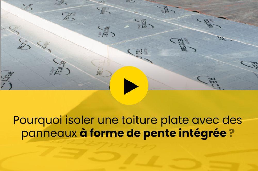 Isoler les toitures plates avec un panneau d'isolation penté