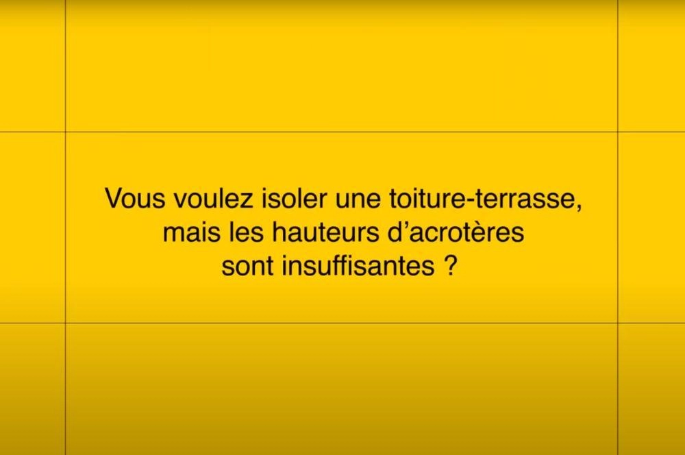 Deck-VQ isolation sous vide hauteurs acrotères insuffisantes