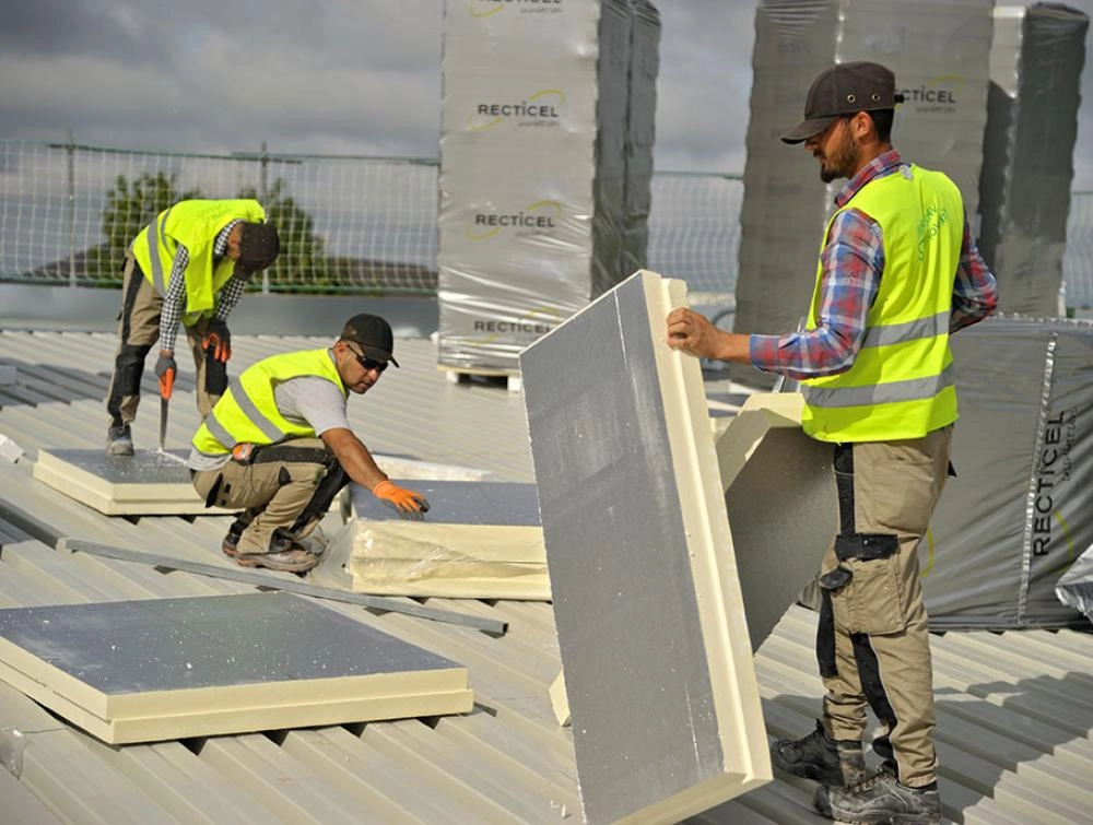 Powerdeck plus isolation toiture terrasse chantier