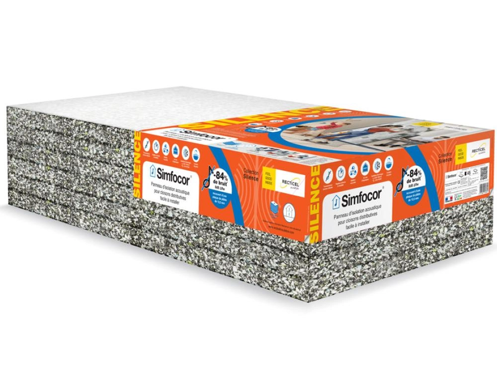 Simfocor acoustic insulation for partition walls packaging