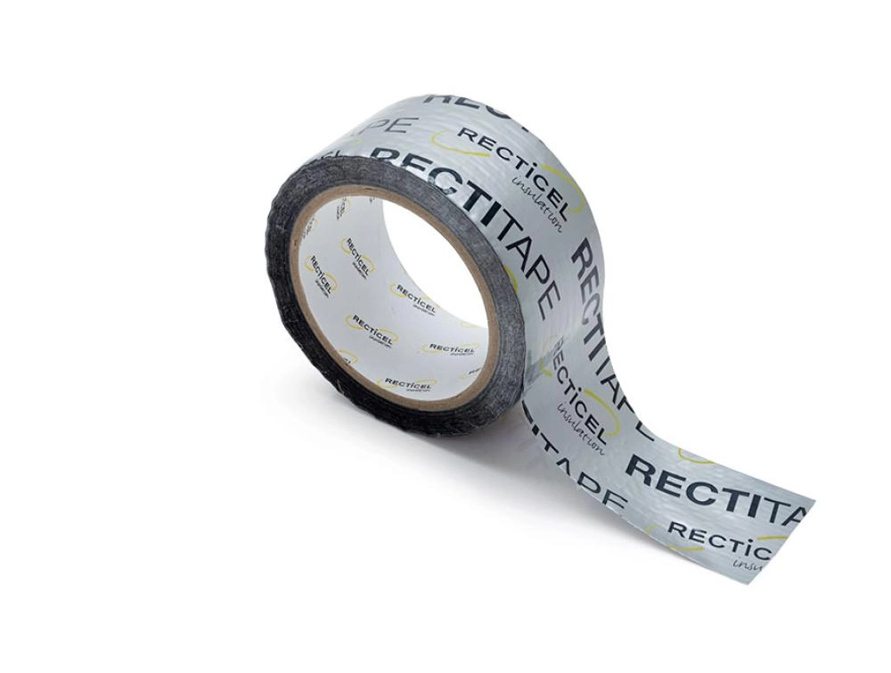Rectitape: tape designed for taping corners and joints for insulation boards