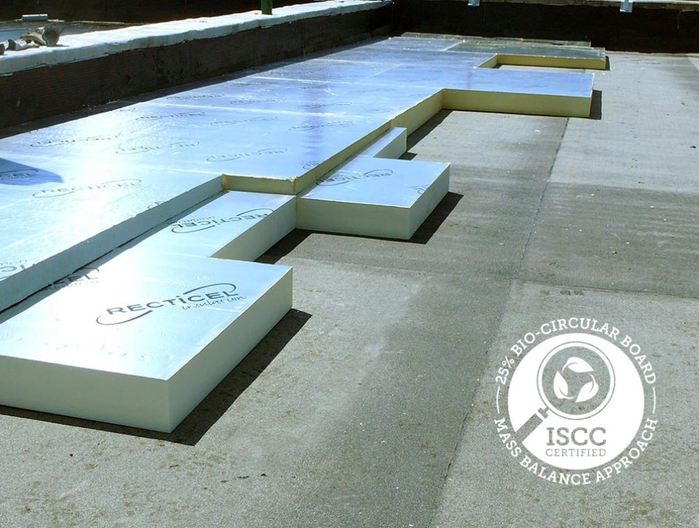 Eurothane Silver A Impact afschot isolatieplaat op plat dak