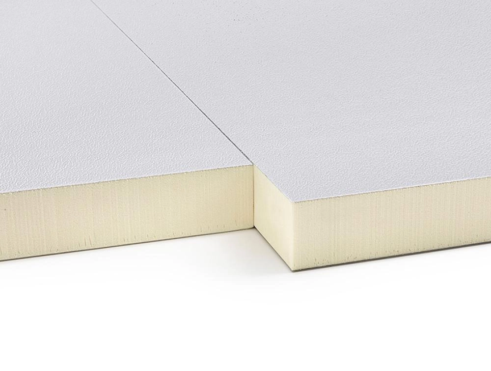 Powerboard white isolatiepanelen voor hellend dak langs binnen met witte en zilver afwerkingslaag