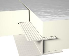 H-Profil 22: Montage- und Fixierprofil aus PVC für Dachdämmplatten in landwirtschaftlichen Gebäuden.